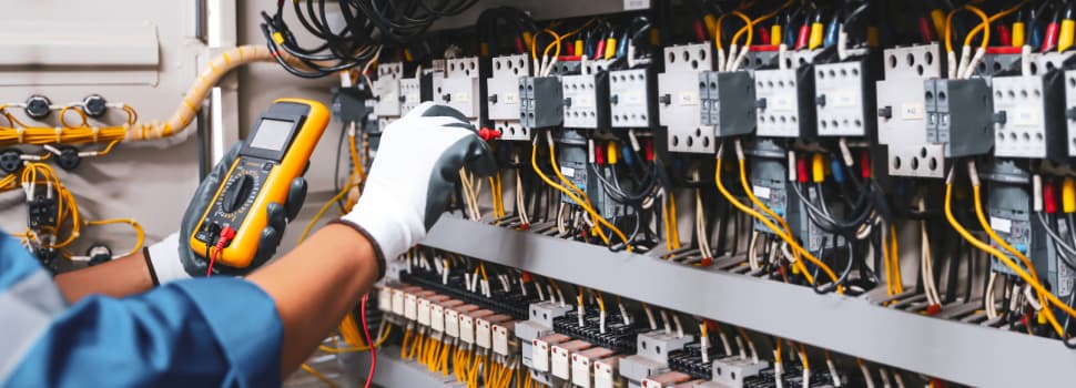 Electrical Maintenance on power distribution box