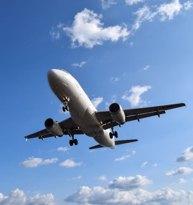 Plane in the sky